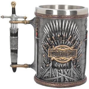 Exclusive Game of Thrones Silver Iron Throne Tankard