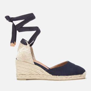 Castaner Women's Carina Espadrille Wedged Sandals - Azul Marino