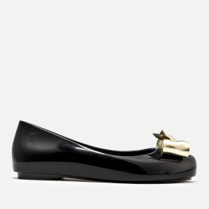 Mini Melissa Kids' Space Love Dream Bow Ballet Flats - Black Contrast