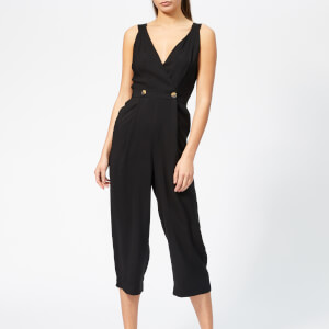 Whistles Women's Lara Button Jumpsuit - Black
