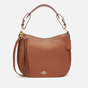 Coach Women's Polished Pebble Leather Sutton Hobo Bag - 1941 Saddle