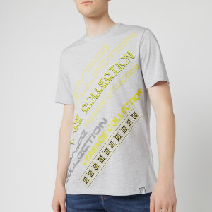 Versace Collection Men's Neon Logo T-Shirt - Grey