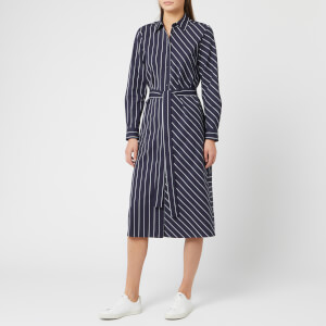 HUGO Women's Elowen Stripe Dress - Navy