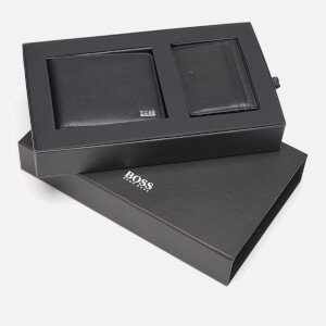 BOSS Men's Wallet and Card Case Gift Set - Black