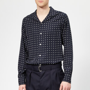 Officine Générale Men's Dario 10 Dots Shirt - Navy/White