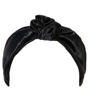 Slip Silk Knot Headband - Black