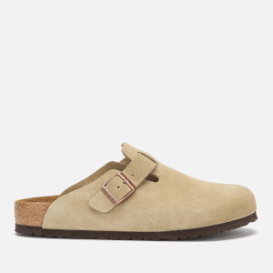Birkenstock Men's Boston Suede Mules - Taupe
