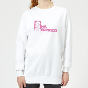 Super Mario His Princess Women's Sweatshirt - White