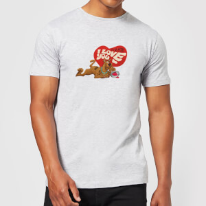 Scooby Doo It's No Mystery I Love You Men's T-Shirt - Grey