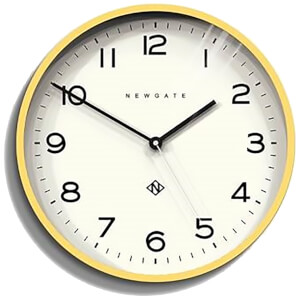 Newgate Number Three Echo Wall Clock - Cheeky Yellow