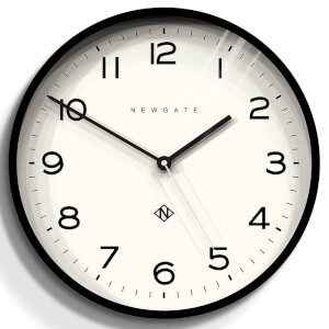 Newgate Number Three Echo Wall Clock - Black