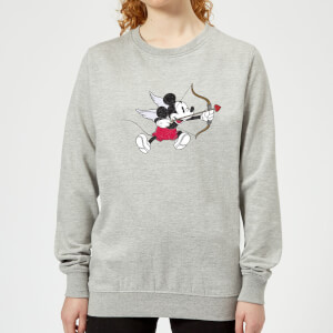 Disney Mickey Cupid Pocket Women's Sweatshirt - Grey