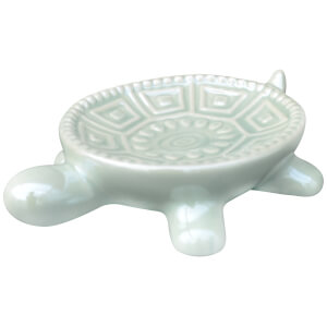 Candlelight Turtle Dish - Green