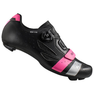 Lake CX176 Road Shoes - Black/Pink/Silver