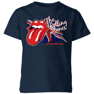 Rolling Stones Lick The Flag Kids' T-Shirt - Navy