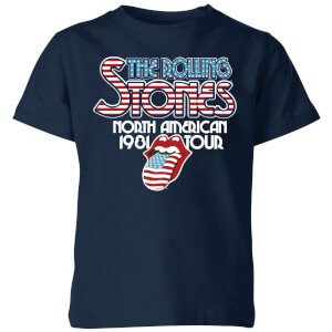 Rolling Stones 81 Tour Logo Kids' T-Shirt - Navy
