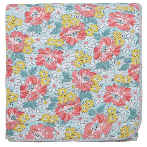 Helena Springfield Mary Jane Quilted Bedspread - Duck Egg