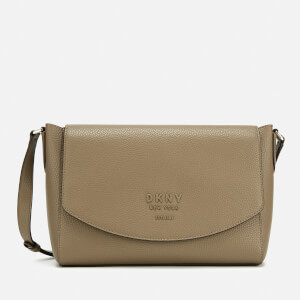 DKNY Women's Noho Flap Messenger Bag - Mushroom/Canyon Rose