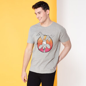 Looney Tunes Kaboom Collection Classic Wile E. Coyote Men's T-Shirt - Grey