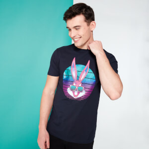 Looney Tunes Kaboom Collection Bugs Retro Men's T-Shirt - Navy