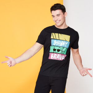 Cartoon Network Spin Off T-Shirt Johnny Bravo 90's Slices- Noir
