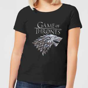 Game of Thrones Metallic House Stark dames t-shirt - Zwart