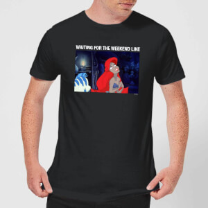 Disney The Little Mermaid Weekend Wait Men's T-Shirt - Black