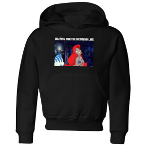 Disney The Little Mermaid Weekend Wait Kids' Hoodie - Black
