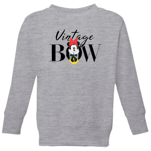 Disney Minnie Mouse Vintage Bow Kids' Sweatshirt - Grey