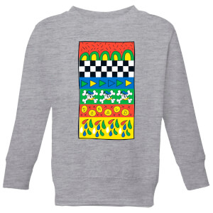 Donald Duck Vintage Pattern Kids' Sweatshirt - Grey