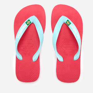 Havaianas Kids' Brasil Logo Flip Flops - Flamingo