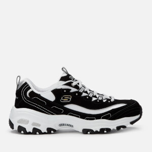 Skechers Women's D'Lites Biggest Fan Trainers - Black/White