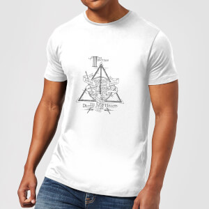 Harry Potter Three Dragons White Men's T-Shirt - White