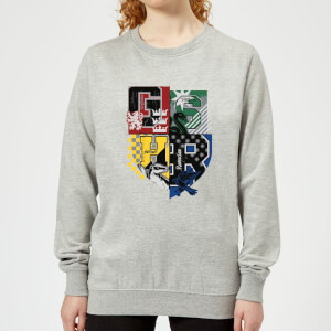 Harry Potter Varsity House Logo Women's Sweatshirt - Grey