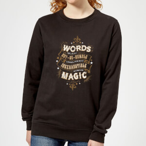 Harry Potter Words Are, In My Not So Humble Opinion Women's Sweatshirt - Black