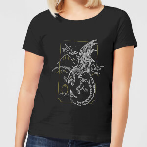 Harry Potter Hungarian Horntail Dragon Women's T-Shirt - Black