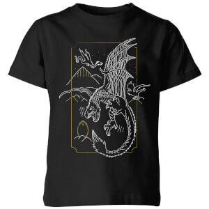 Harry Potter Hungarian Horntail Dragon Kids' T-Shirt - Black