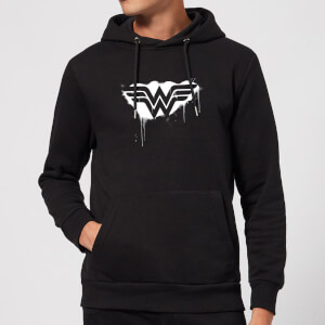 Justice League Graffiti Wonder Woman Hoodie - Black