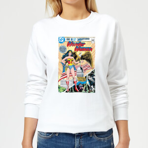 Justice League Wonder Woman Cover Women's Sweatshirt - White