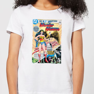Justice League Wonder Woman Cover Women's T-Shirt - White