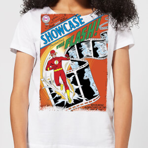 Justice League Showcase Presenting The Flash Cover Women's T-Shirt - White