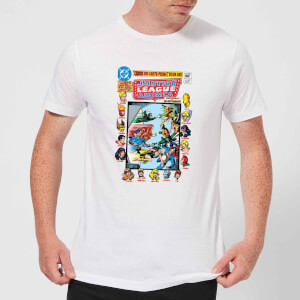 Justice League Crisis On Earth-Prime Cover Men's T-Shirt - White