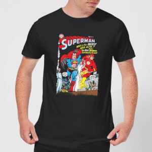 Justice League Who Is The Fastest Man Alive Cover Men's T-Shirt - Black