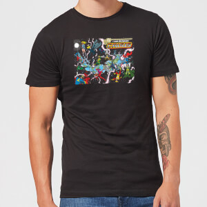 Justice League Crisis On Infinite Earths Cover Men's T-Shirt - Black