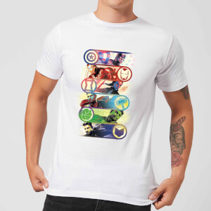 T-shirt Avengers Endgame Original Heroes - Homme - Blanc