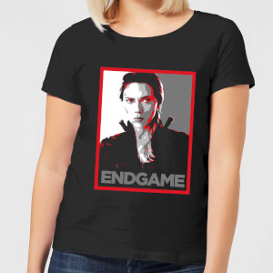 Avengers Endgame Black Widow Poster Women's T-Shirt - Black