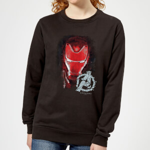 Avengers Endgame Iron Man Brushed Women's Sweatshirt - Black