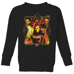 Sweat-shirt Avengers Endgame Distressed Sunburst - Enfant - Noir
