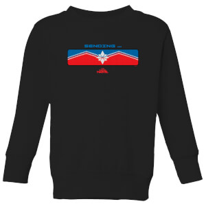 Captain Marvel Sending Kids' Sweatshirt - Black