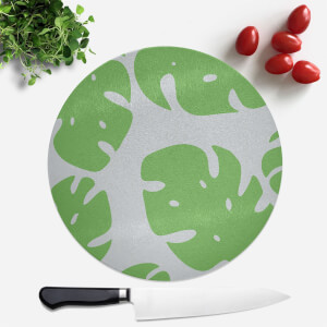 Palm Leaves Round Chopping Board